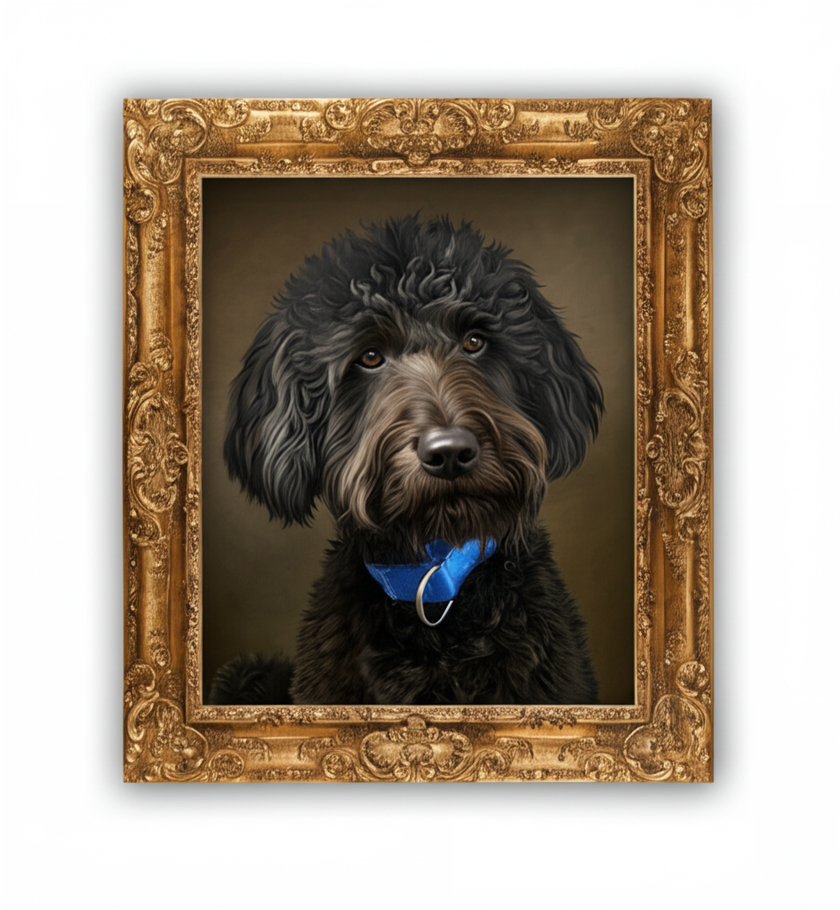Renaissance Master dog art style
