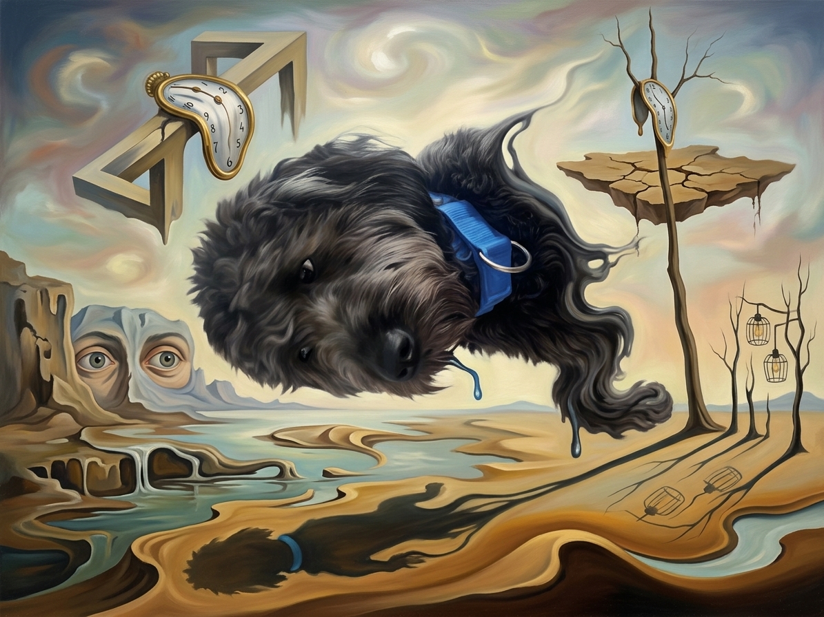 Surreal Dreamscape dog art example 1